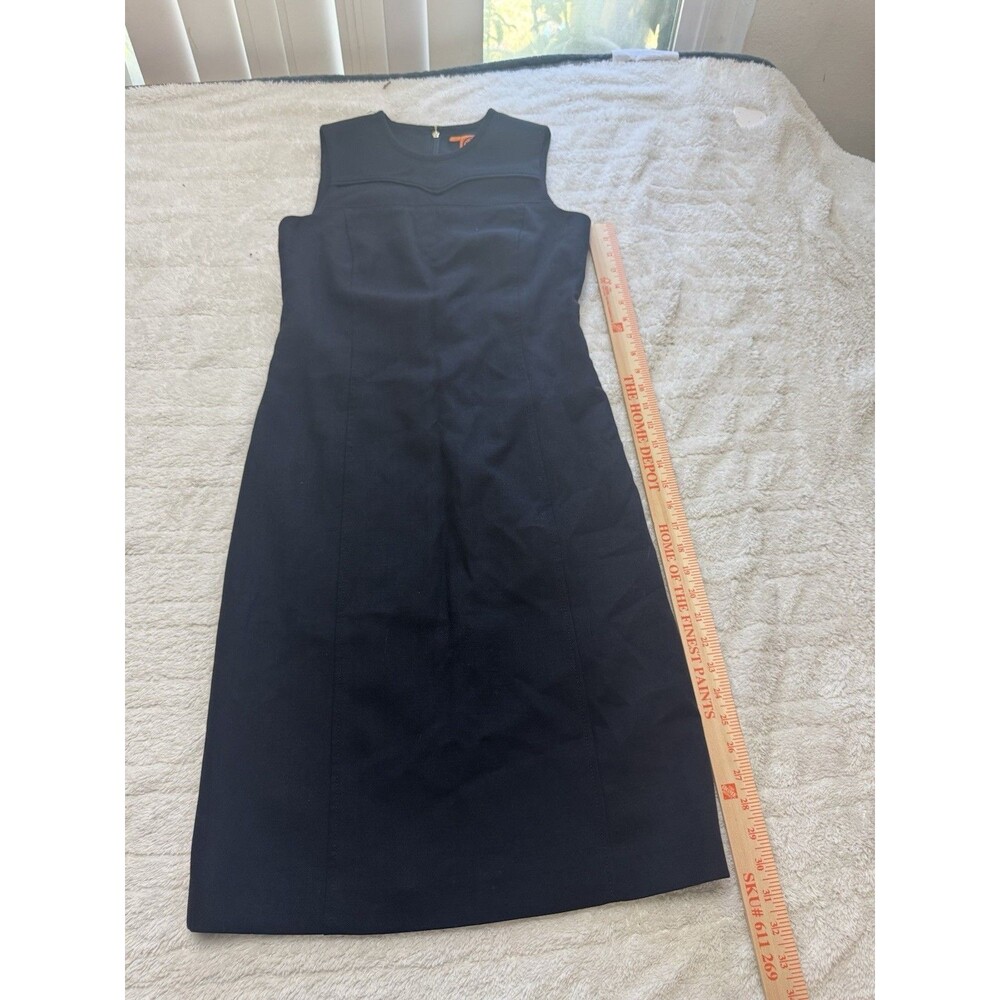 Tory Burch Women’s Size 2 Black Sleeveless Wool Blend Sheath Dress Career